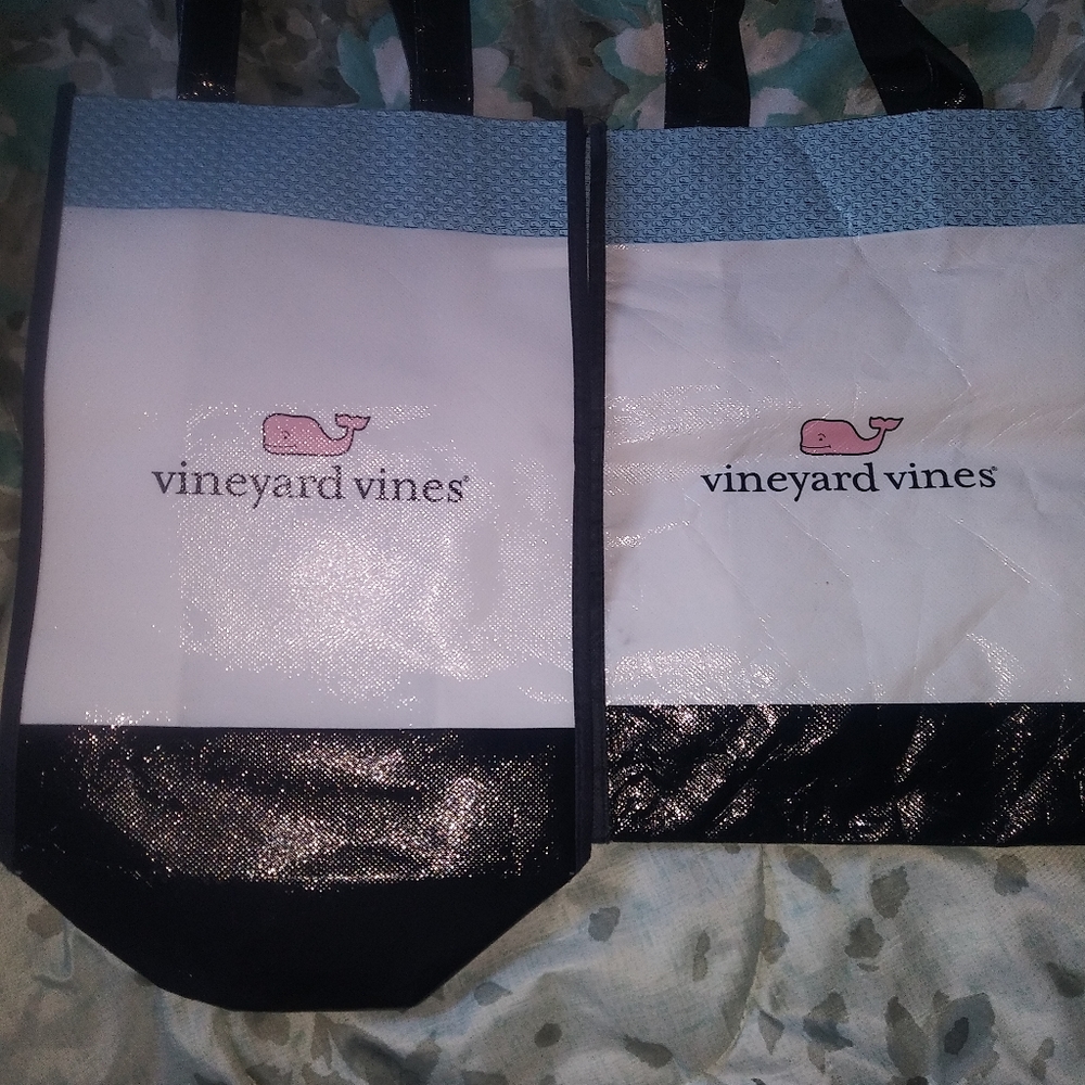 A Pair of small Vineyard Vines shopping bags